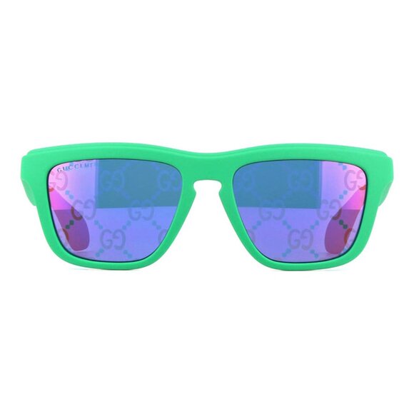 NEW GUCCI SQUARE SUNGLASSES GUCCI GG1571S 004 GREEN BLUE EYEWEAR